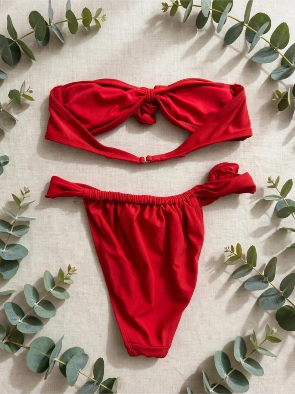 Target Red Girls' Bikini with Multi-Color Swirl Cover-Up